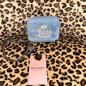 Juicy Couture Light Blue Chain Pouch